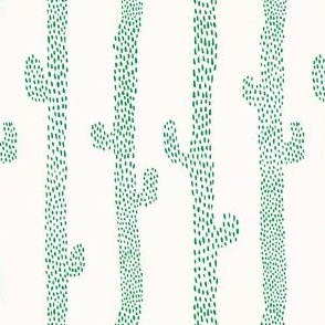 cactus shape dots stripes beige green