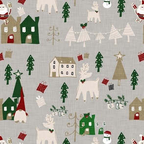 Holiday Toile Dark Grey