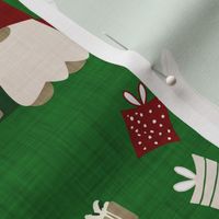 Holiday Toile Forest Green