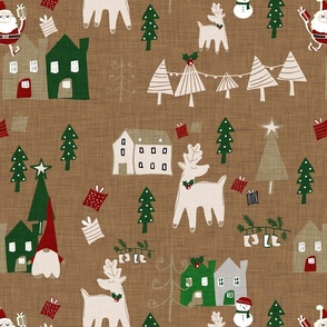Holiday Toile Sienna
