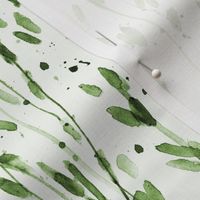 whimsical brush strokes forest - watercolor loose branches - painted splatter leaves trees nature for modern home decor a568-11