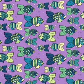 Funky Fish in Lavender