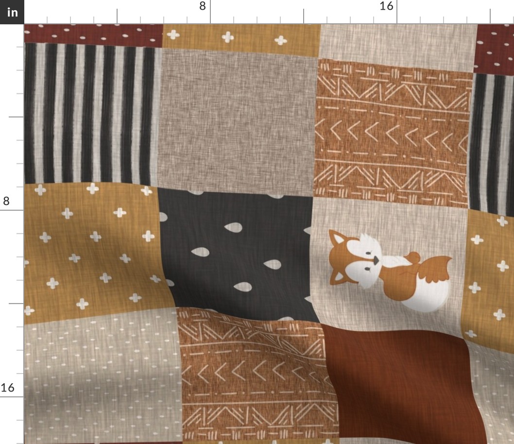 Custom Fox Patchwork - rotated