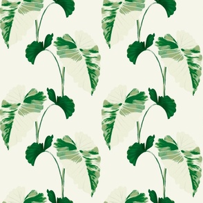 Philodendron Leaves - Beige