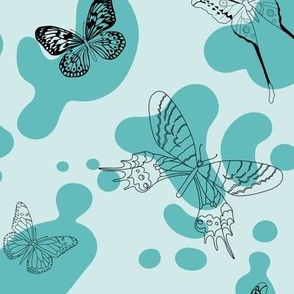 butterflies - blue