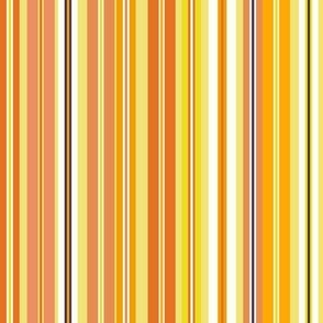 Retro Stripes - Orange and Yellow