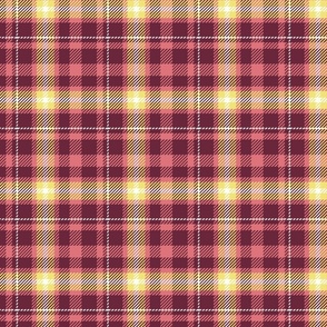 Watermelon and Wine Plaid Small