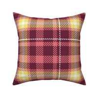 Wine and Watermelon Plaid Large