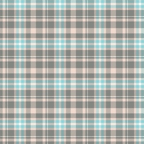 Pewter and Blush Plaid Small