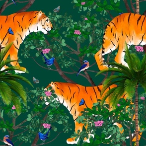 Tigers,jungle,tropical,exotic African,