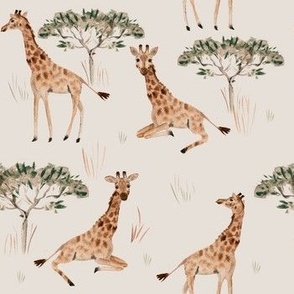 giraffes print