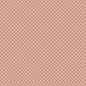 mini checker - summercolors pink and brown