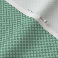 mini checker - spring mint green