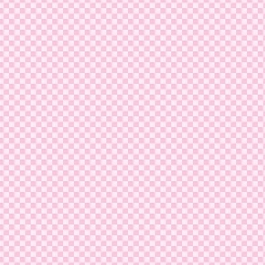 mini checker - pale pink