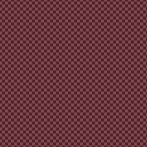 mini checker - greyed burgundy