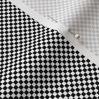 mini checker - black and white