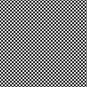 mini checker - black and white