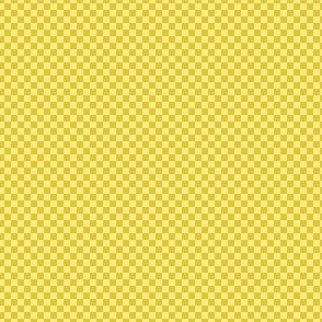 mini checker - yellow on pastel yellow