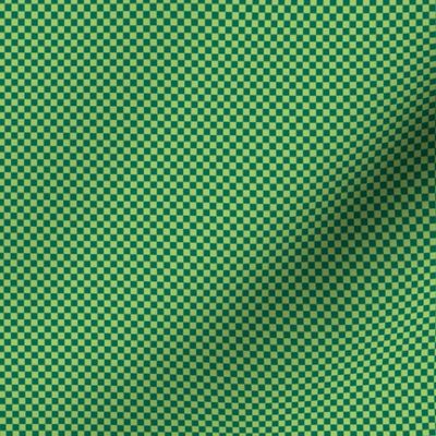 mini checker - green on light green