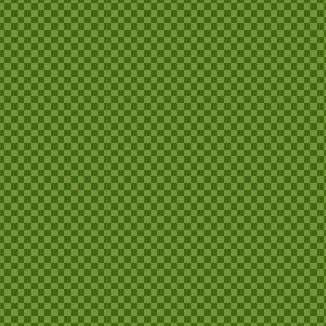 mini checker - moss green