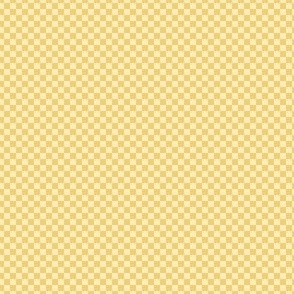 mini checker - UK gold and cream