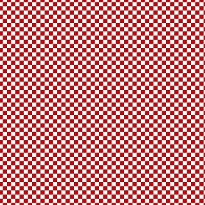 mini checker - uk red and white
