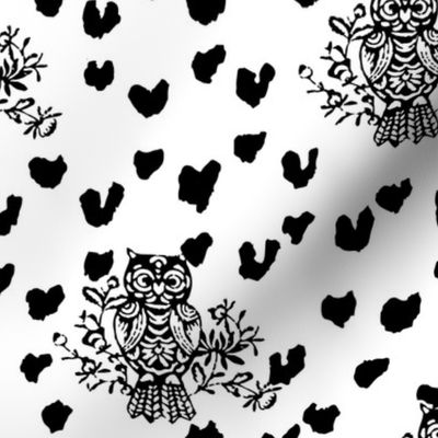 Owls Collage Large Medium