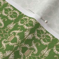 Classic Christmas green gold vintage Christmas TerriConradDesigns