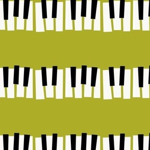 Mid Mid Piano Key Stripe | Green