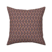 Newegon: Navy & Light Rust Rustic Geometric, American Indian, Lodge, Southwest