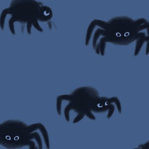 Midnight Fluffy Spider | SUPERSIZED (WALLPAPER)