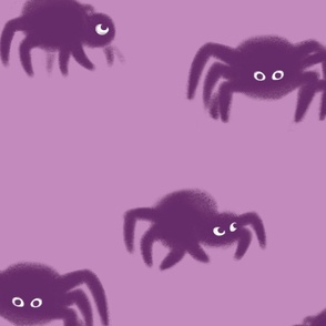 Purple Fluffy Spider | SUPERSIZED (WALLPAPER)