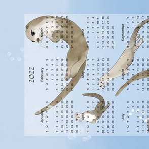 2022 Calendar - Otter