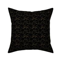 Gold kintsugi crack black