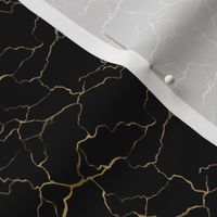 Gold kintsugi crack black