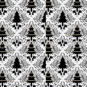 Christmas tree toile