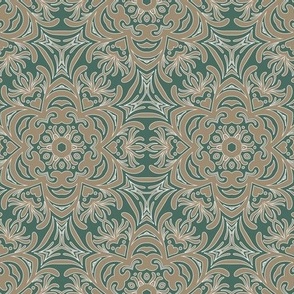 Mandala pattern green