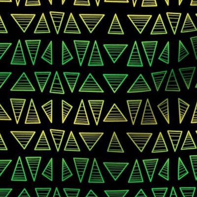 Green to Yellow Triangles