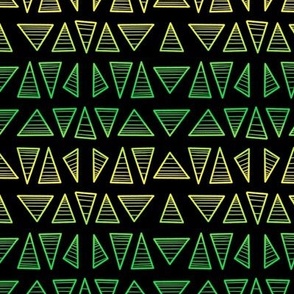 Green to Yellow Triangles