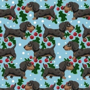 Christmas Sausage Dogs small scale