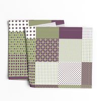 Cheater Quilt, Purple Peas