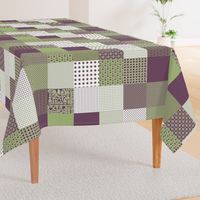 Cheater Quilt, Purple Peas