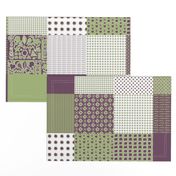 Cheater Quilt, Purple Peas