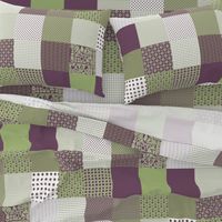 Cheater Quilt, Purple Peas