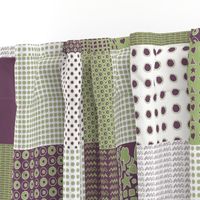 Cheater Quilt, Purple Peas