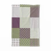 Cheater Quilt, Purple Peas