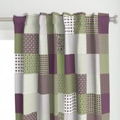 Cheater Quilt, Purple Peas