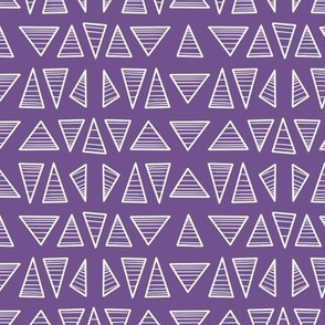 Striped Triangles Cool Purple small scale