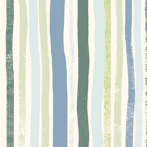 Vertical Stripes - Grass & Water I XL size I 24" I Wild Grasses collection