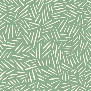 sketch marks green and beige